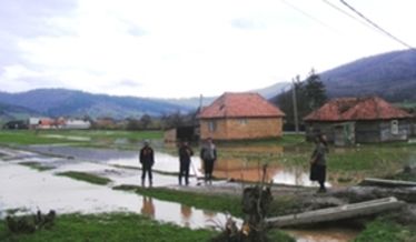 Árvíz Kisborosnyón                                            A szerző felvétele