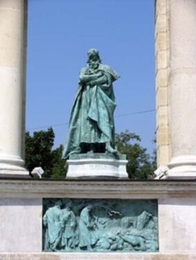 IV. Béla király szobra a budapesti Hősök terén