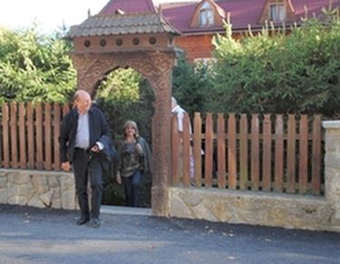 Az államfő és felesége Bálványoson. A szerző felvétele
