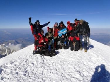 Székelyek a magasban, Mont Blanc kezdőknek expedíció, 2012 – A csúcson