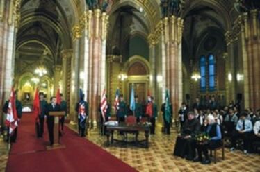 Ünnepség a Parlament Kupolatermében 