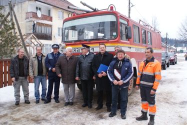 Szükség esetén azonnal bevethető a tűzoltóautó