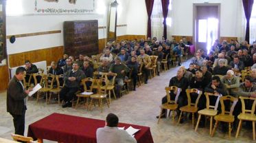 Csoma Károly a gazdák petícióját olvasta fel. A szerző felvétele