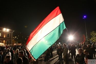 Örömünnep a Fidesz táborában                      Fotó: Hegedűs Márta (Magyar Nemzet)