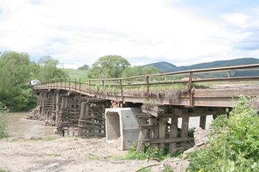 Megnyitották a rozoga hidat                            A szerző felvétele
