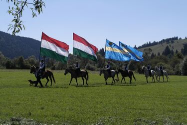 Útban a kettős kereszt felé. A szerző felvétele