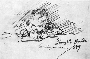 A művész fia ír (vázlat)