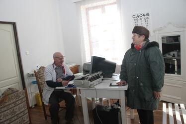 Aldobolyi rendelőben. Albert Levente felvétele