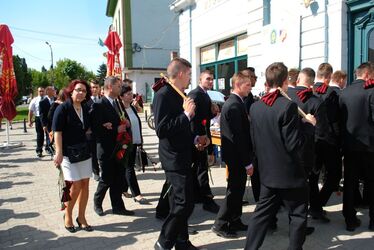 A Vigadóban ballagtak. A szerző felvétele