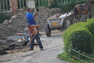 Megjavították a fővezetéket. A szerző felvétele