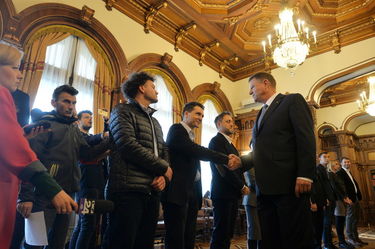 Johannis fogadja a civil társadalom képviselőit. Foto: Andreea Alexandru /  Mediafax