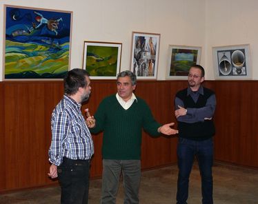 Lázár-Prezsmer Endre, Czirjék Lajos és Vetró B. Sebestyén András. A szerző felvétele