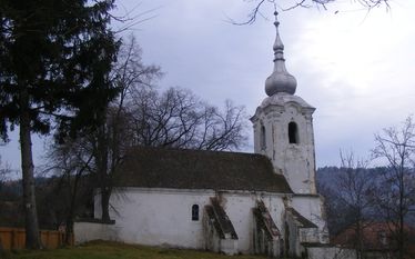 Ráfér a felújítás a feldobolyi templomra. A szerző felvétele