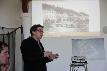 Kilyéni András Péter a bemutatón. Albert Levente felvételei