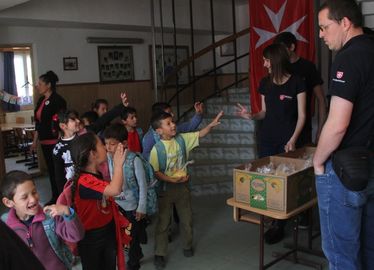 Nagy sikere volt a máltások puliszkaajándékának az Őrkőn. Albert Levente felvétele