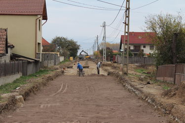 Csatornázás Kézdivásárhelyen. A szerző archív felvétele