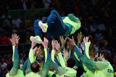 Nagy volt az öröm a brazil röplabdások körében