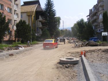 A kovásznai autósok sokat bosszankodtak az áldatlan állapot miatt. A szerző archív felvétele