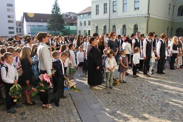 Öröm és izgalom – tanévnyitó a sepsiszentgyörgyi Székely Mikó Kollégiumban. Albert Levente felvétele