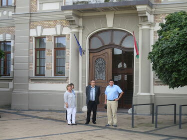 Testvértelepülések vezetői. A szerző felvételei