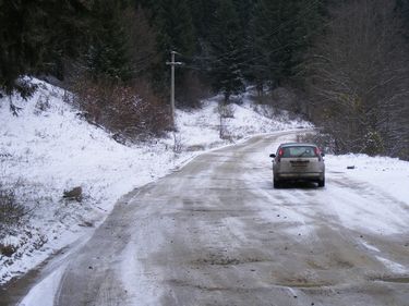 Téli körülmények között, de járható a kommandói út.A szerző felvétele