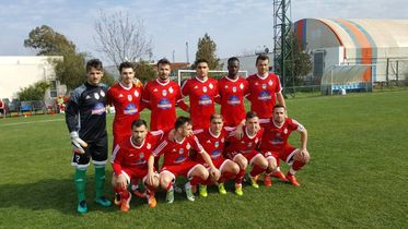 A Sepsi OSK csapata az FC Sfîntul Gheorghe elleni mérkőzés előtt