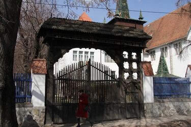 A dálnoki székely kapu (1733) a Székely Nemzeti Múzeum előtt