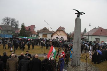 A turulszobornál zajlott a megemlékezés. Albert Levente felvételei