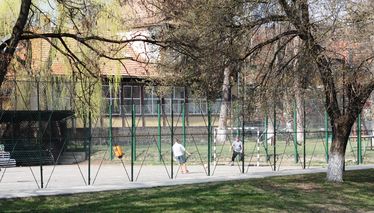 Lehet, hogy a Tanulók Háza mellett alakítják ki a műfüves minifocipályát. Bokor Gábor felvétele
