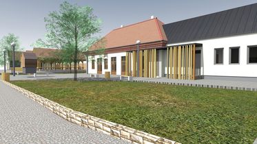 Az elképzelt létesítmény látványterve