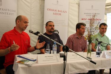 Péti Márton, Kiss Tamás, Ilyés Ferenc és Geréb László. Fotó: Albert Levente