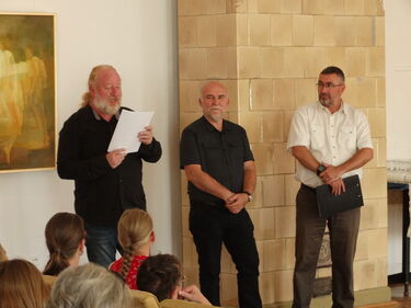 Sarány István, Xantus Géza és Dimény Attila. A szerző felvétele