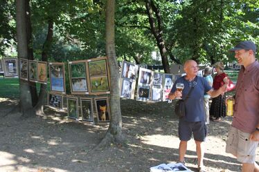 Kiállítás az Erzsébet parkban. Fotó: Albert Levente