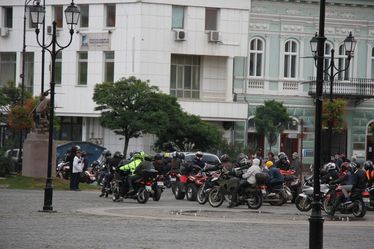 A sérültekért burrogtak a motorok. Albert Levente felvétele