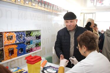 Nagy volt az érdeklődés a méréseken. Albert Levente felvétele