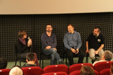 Fám Erika, T. Bányai Péter, Vargyasi Levente és Lázár-Prezsmer Endre. Fotó: Albert Levente