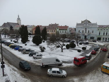 Kézdivásárhely főtere. A szerző felvétele