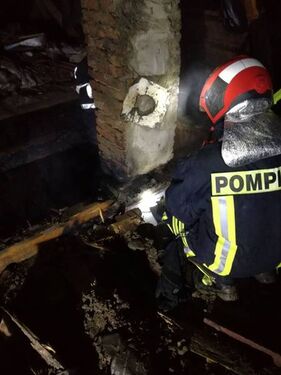 Elhanyagolt kémény okozott szerencsétlenséget. Fotó: Kovászna megyei Katasztrófavédelmi Felügyelőség