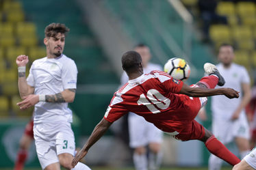 Ibrahima Tandia másodszor volt eredményes piros-fehérben. Fotó: Mediafax/Alexandru Dobre
