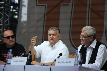 Németh Zsolt, Orbán Viktor és Tőkés László. Albert Levente felvételei