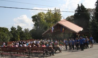 A zenészek uralták a központot, de kevés volt a néző. A szerző felvétele