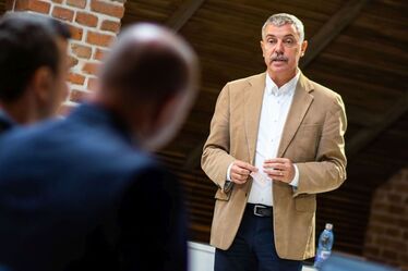Tamás Sándor előadás közben. Fotó: Kocsis B. János