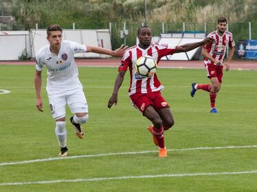 Ibrahima Tandia két góllal vette ki részét a győzelemből. Fotó: Henning János