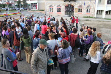 Három hete azért tüntettek a magyar tanítók, hogy megtarthassák a románórákat. Albert Levente felvétele