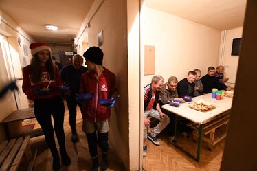 A Csíki negyedi hajléktalan szállón. A szerző felvétele