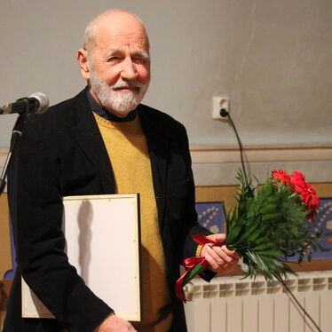 Nemes Levente a tegnapi díjátadón. Fotó: Albert Leventee