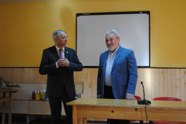 Fejér László Ödön szenátor és Bokor Tibor polgármester. A szerző felvétele