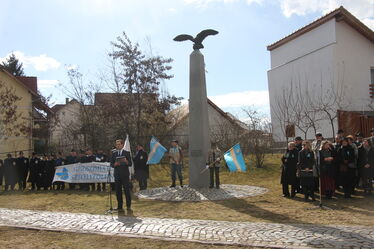 Antal Árpád március 10-én jelentette be, hogy a Székely szabadság nevet kapja a turulszobros tér. Albert Levente archív felvétele