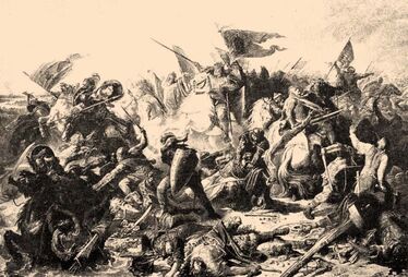 A pozsonyi csata – Peter J. N. Geiger rajza
