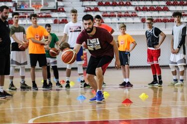A gyerekek külföldi edzők segítségével mélyítették kosárlabdatudásukat. Fotók: Miska Brigitta